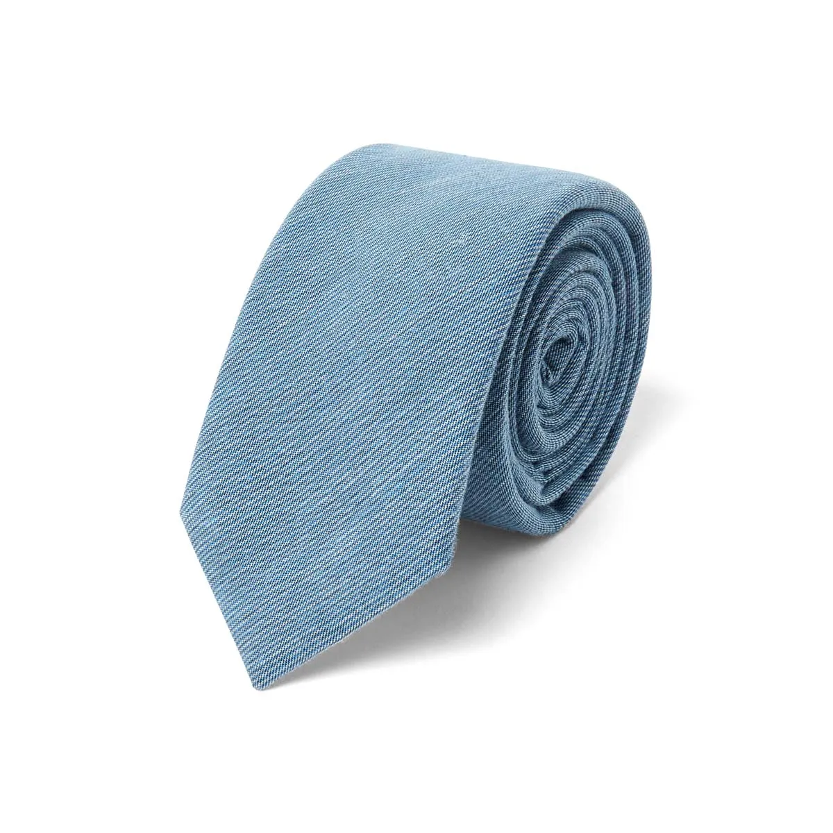 Blue Fine Striped Tie