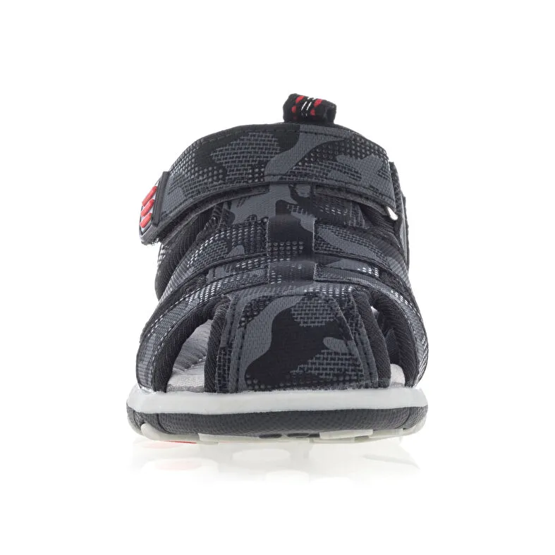 Boys' Black Off Road Sandals. Besson Shoes.
