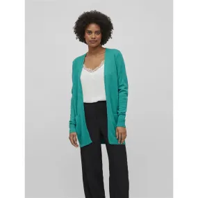 Turquoise Viscose Split-Front Cardigan | Vivi | 3 Suisses