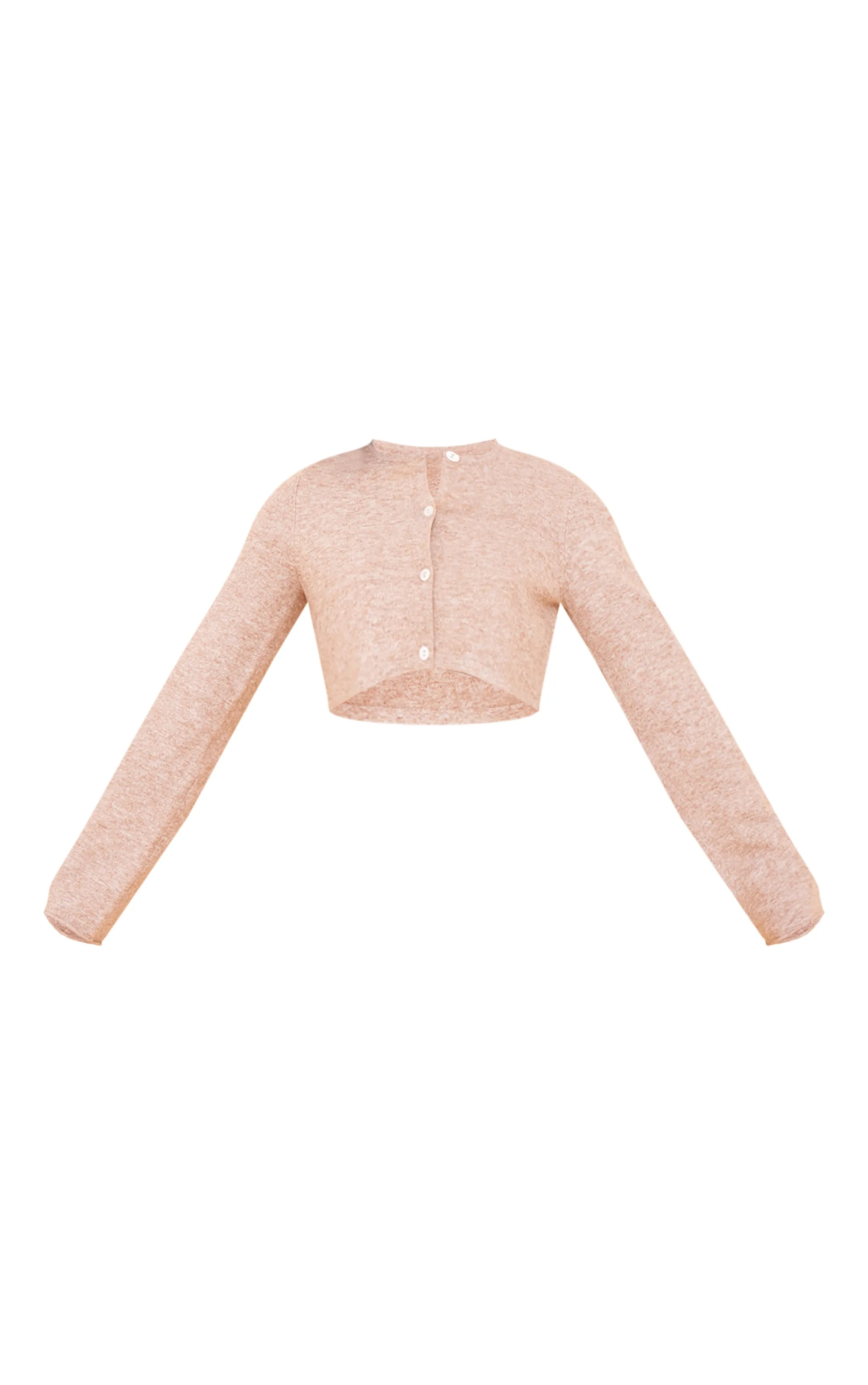 Grey Marl Knitted Cardigan with Buttons