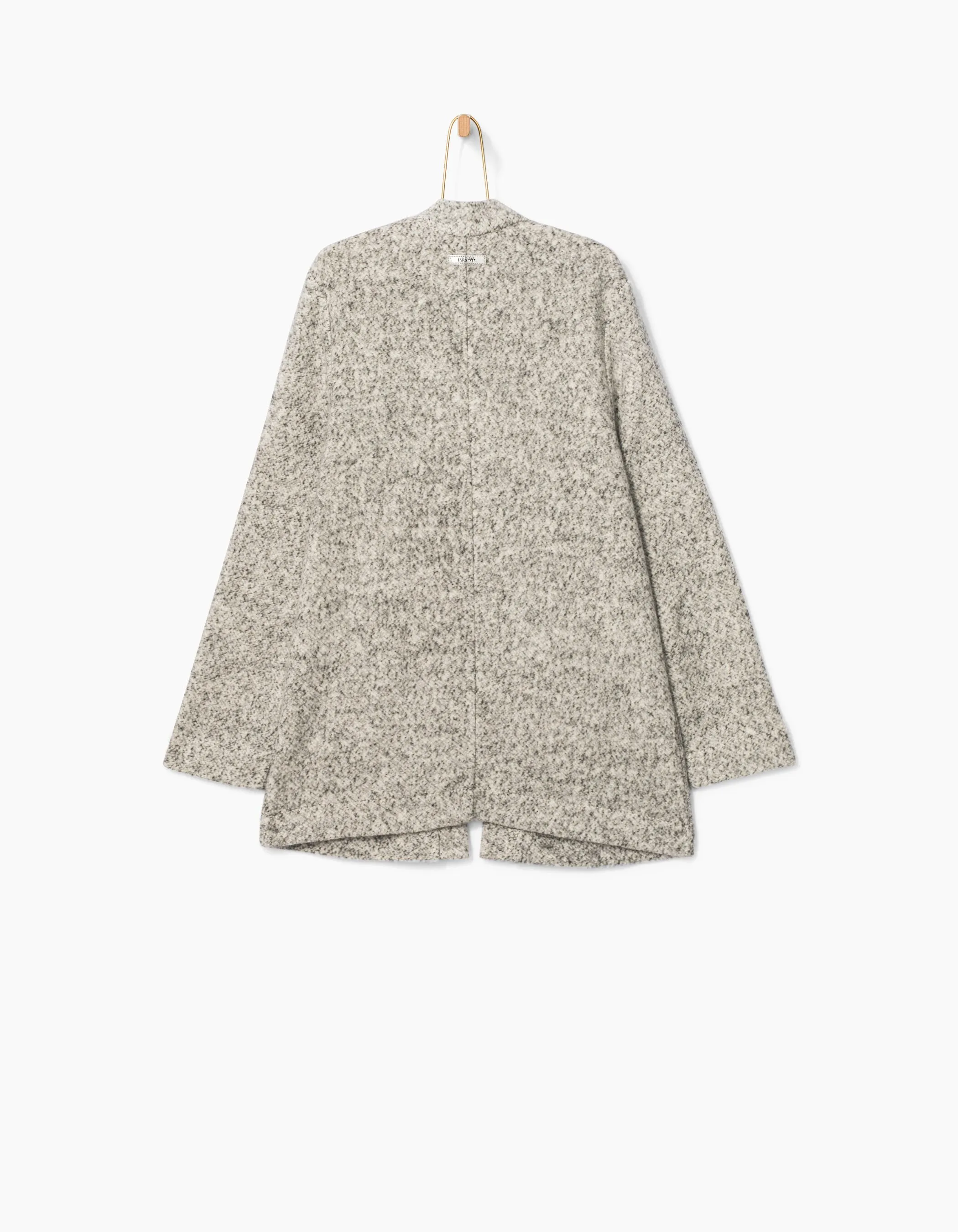 Grey zip pocket cardigan for girls