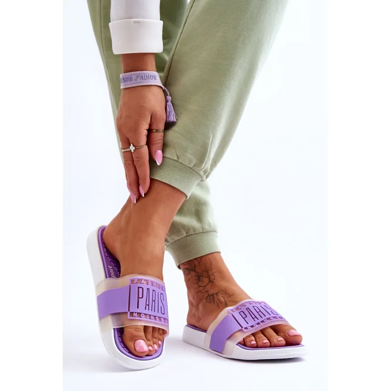 Women's Purple Sunrise Athletic Slippers