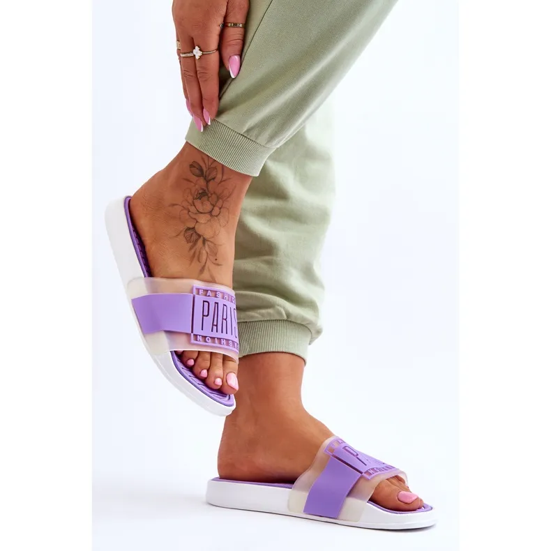 Women's Purple Sunrise Athletic Slippers