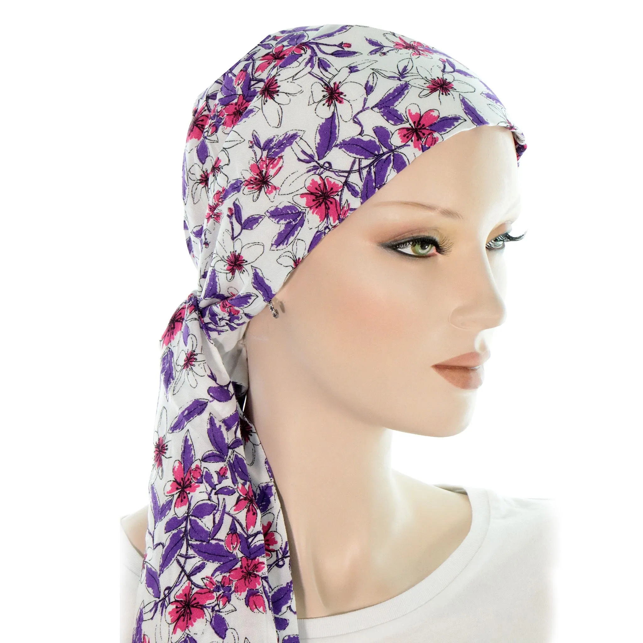 Chemo Scarf Printed Welcome Spring - Shop Now