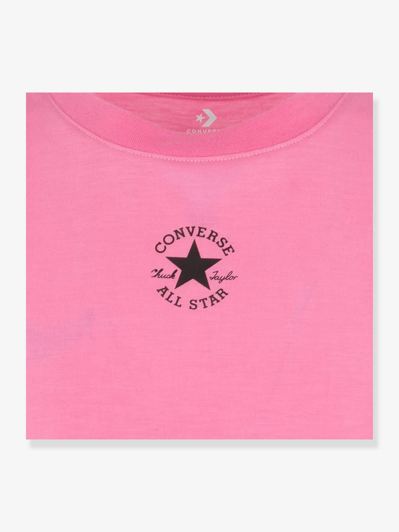 Children's Pink CONVERSE Chuch Patch T-Shirt - Converse