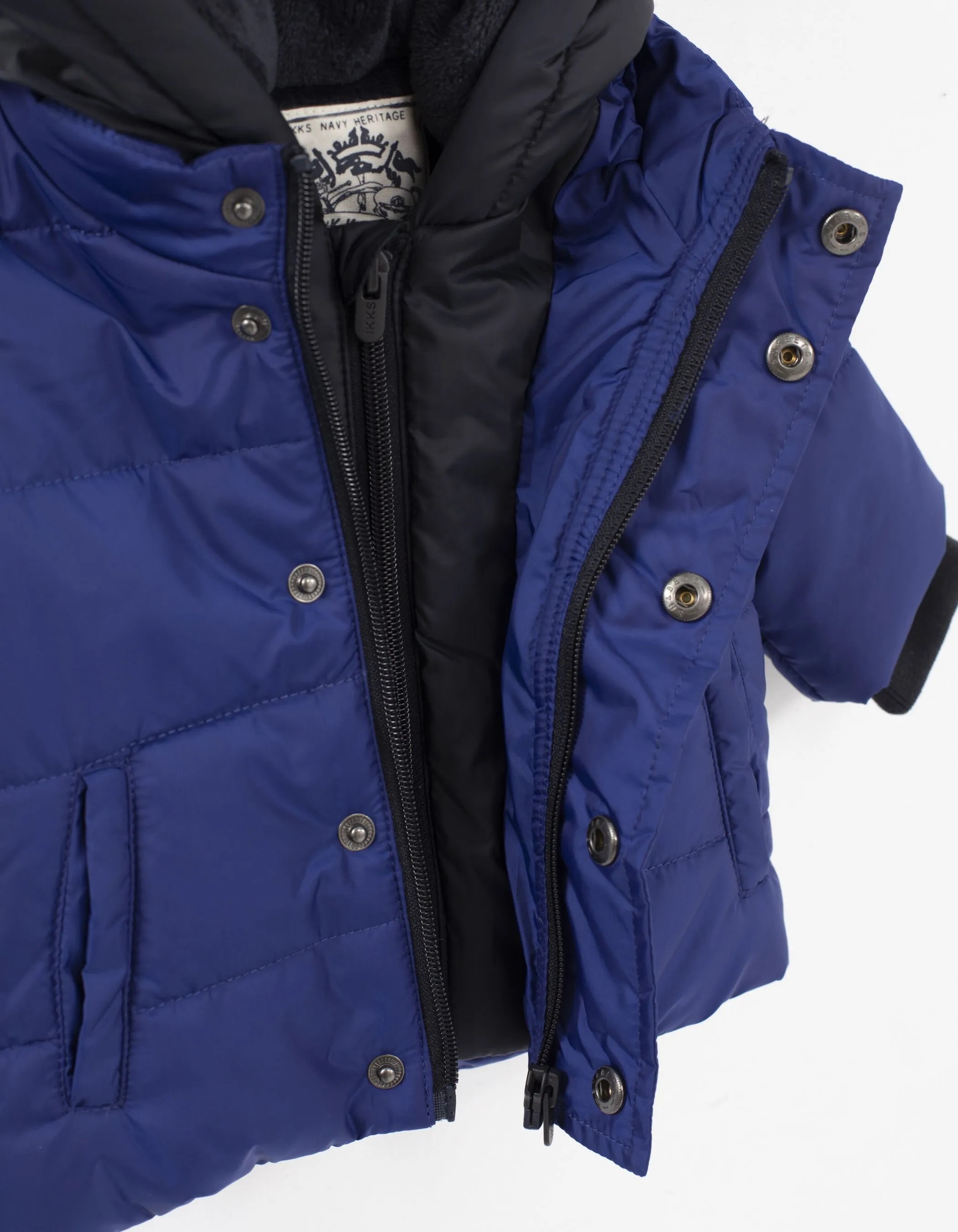 Blue Jacket with Black Hood Baby Boy