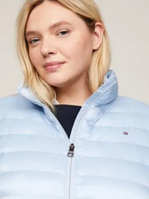 Tommy Hilfiger Blue Global Stripe Curve Puffer Jacket