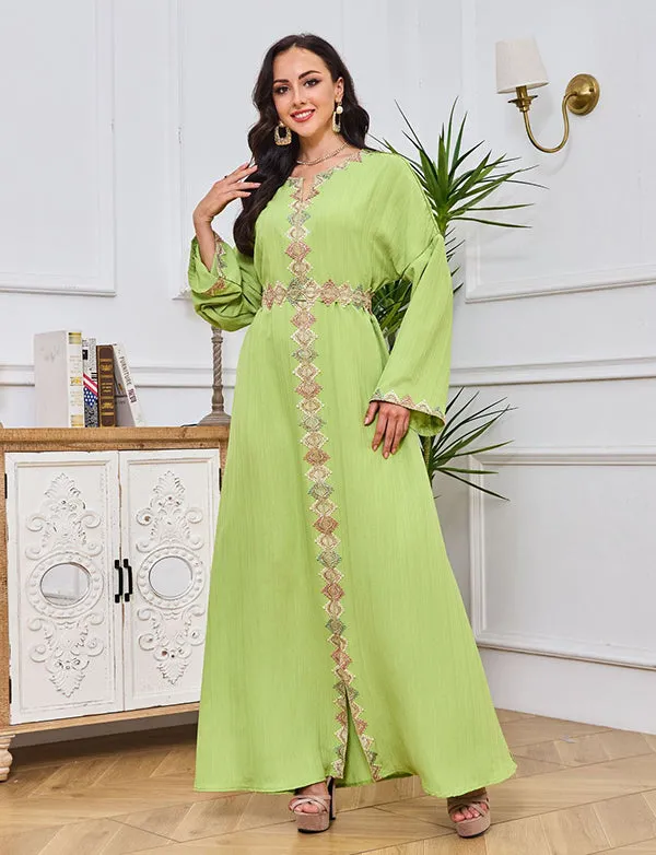 Embroidered dressing gown