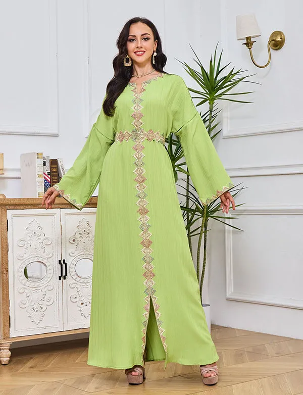 Embroidered dressing gown