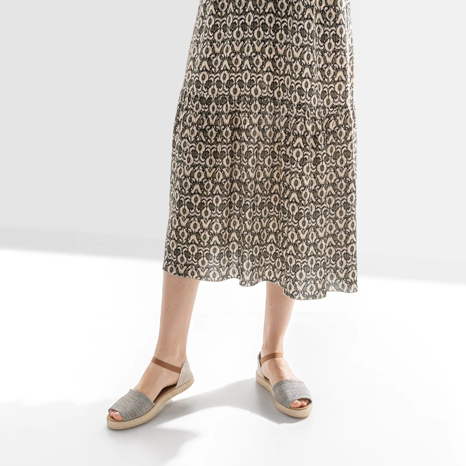 Blue Woven Canvas Espadrilles - Women's Espadrilles | ERAM