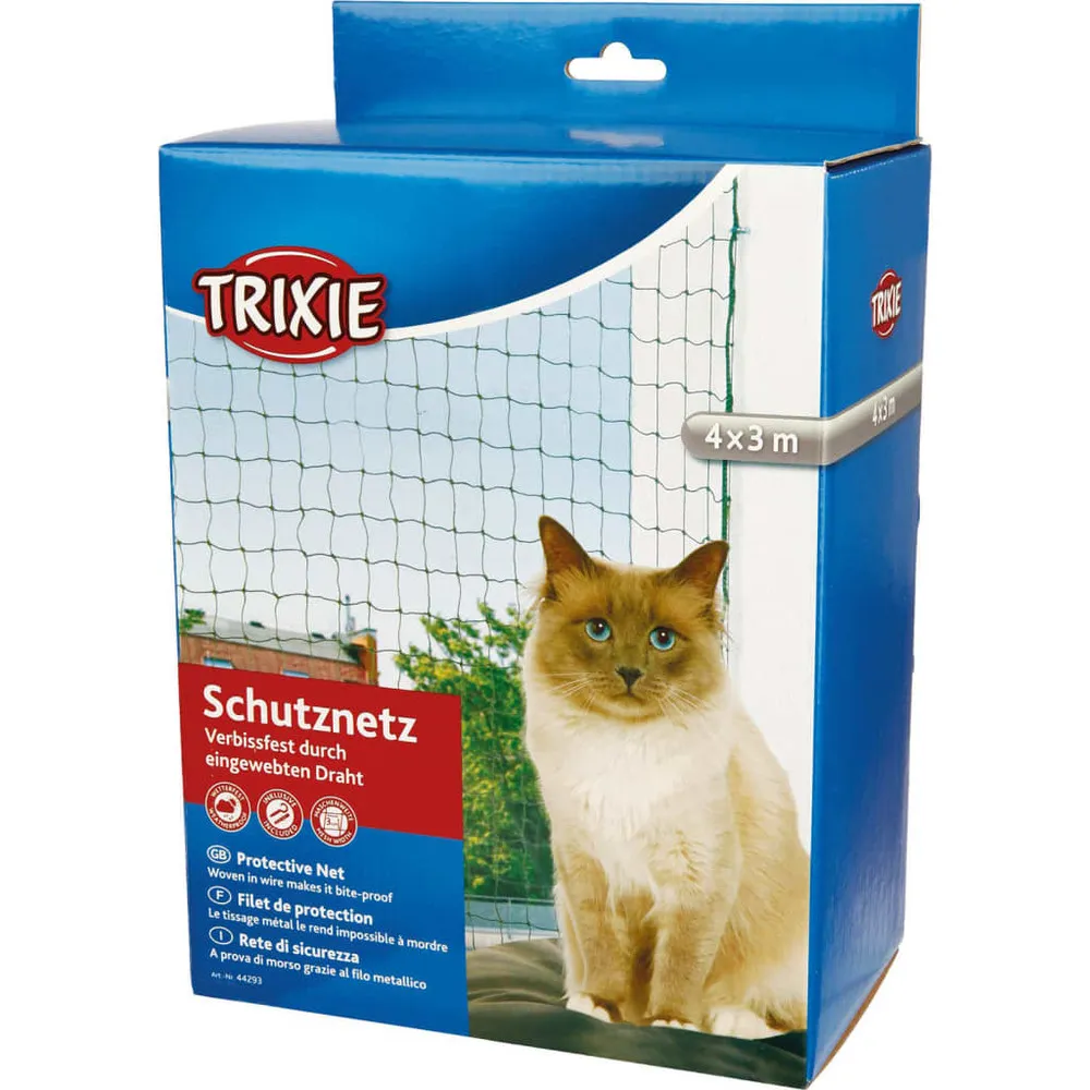 Filet de sécurité pour chats 4x3 m renforcé