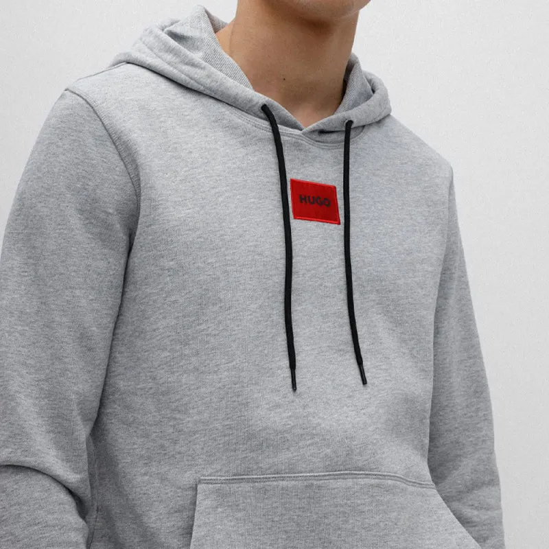 Gray Hugo Daratschi214 Hoodie with Logo, Sweatshirt