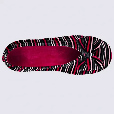 Isotoner slippers, women's ballet slippers with striped bow | Igert Shoemaker&Leather Goods