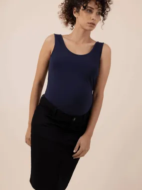 June black maternity denim skirt by Envie de Fraise.