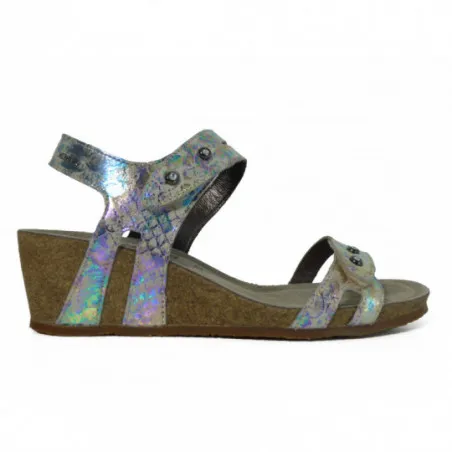 Mephisto women's multicolor leather wedge sandals | Igert Shoe & Leather Goods