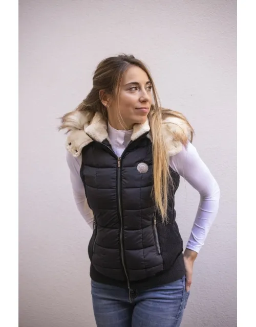 New Roge - Black Glitter Down Jacket