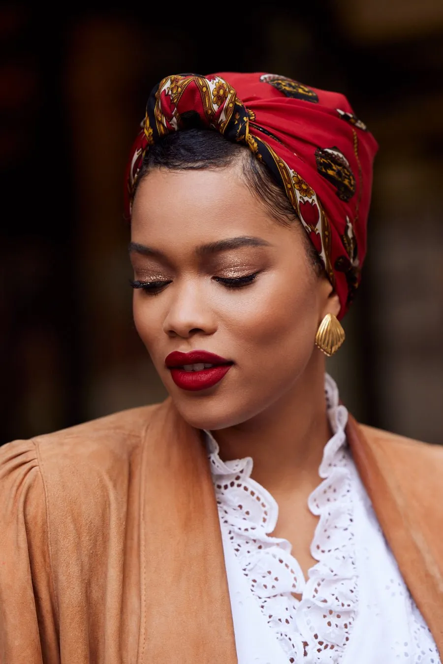 Parisienne Alice Rouge Hair Scarf