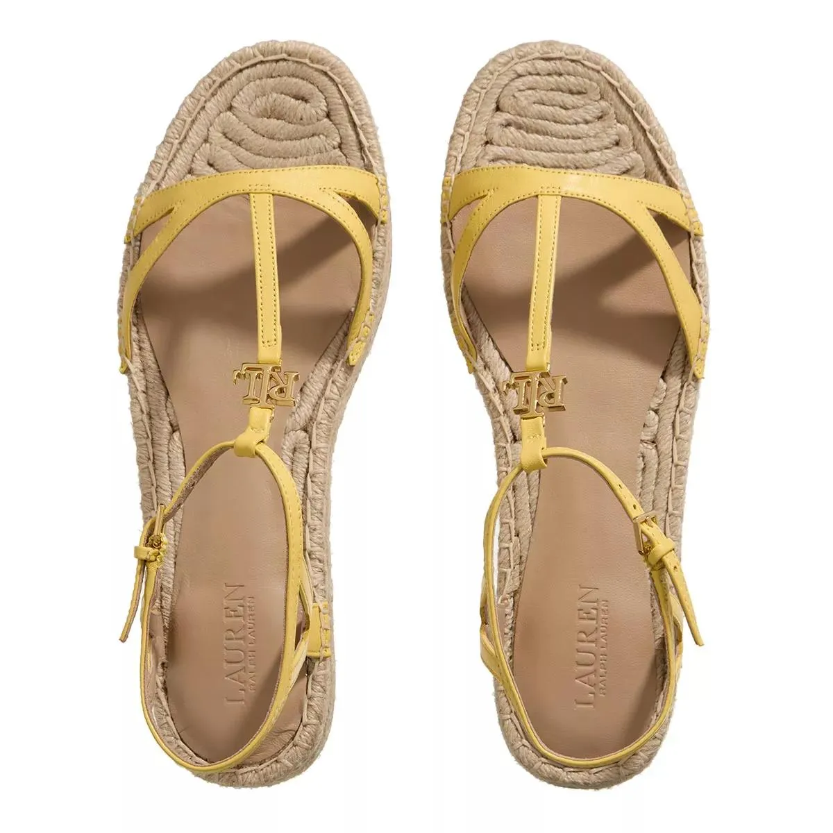 Payton Espadrilles Flat Primrose Yellow by Lauren Ralph Lauren | Strappy Sandal