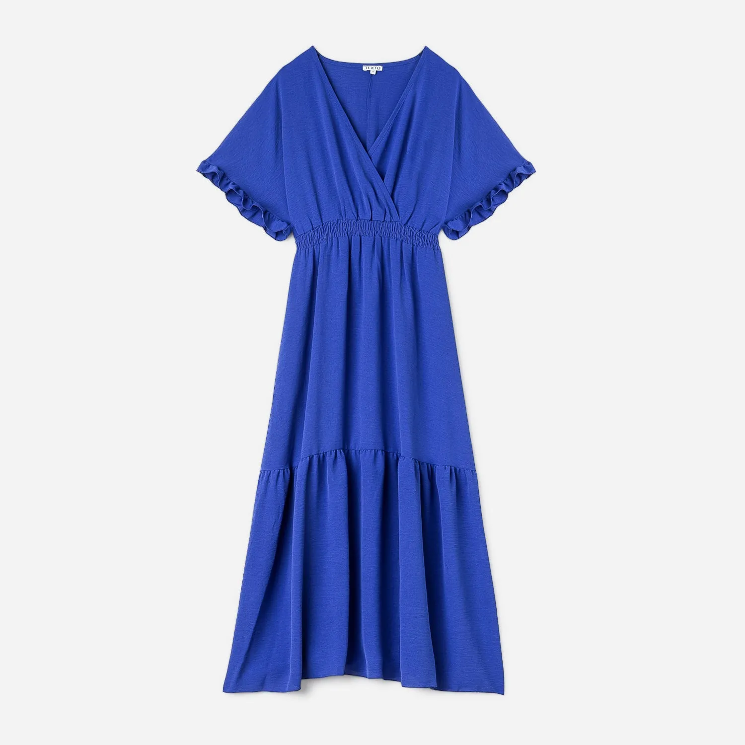 Electric Blue TEXTO Long Dress - Women's Textile Accessories | ERAM