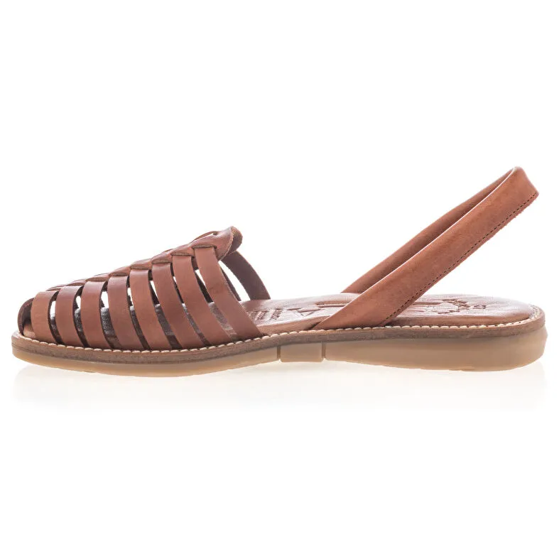 Sandales Femme - Nu-pieds Marron LOLA - Besson Chaussures