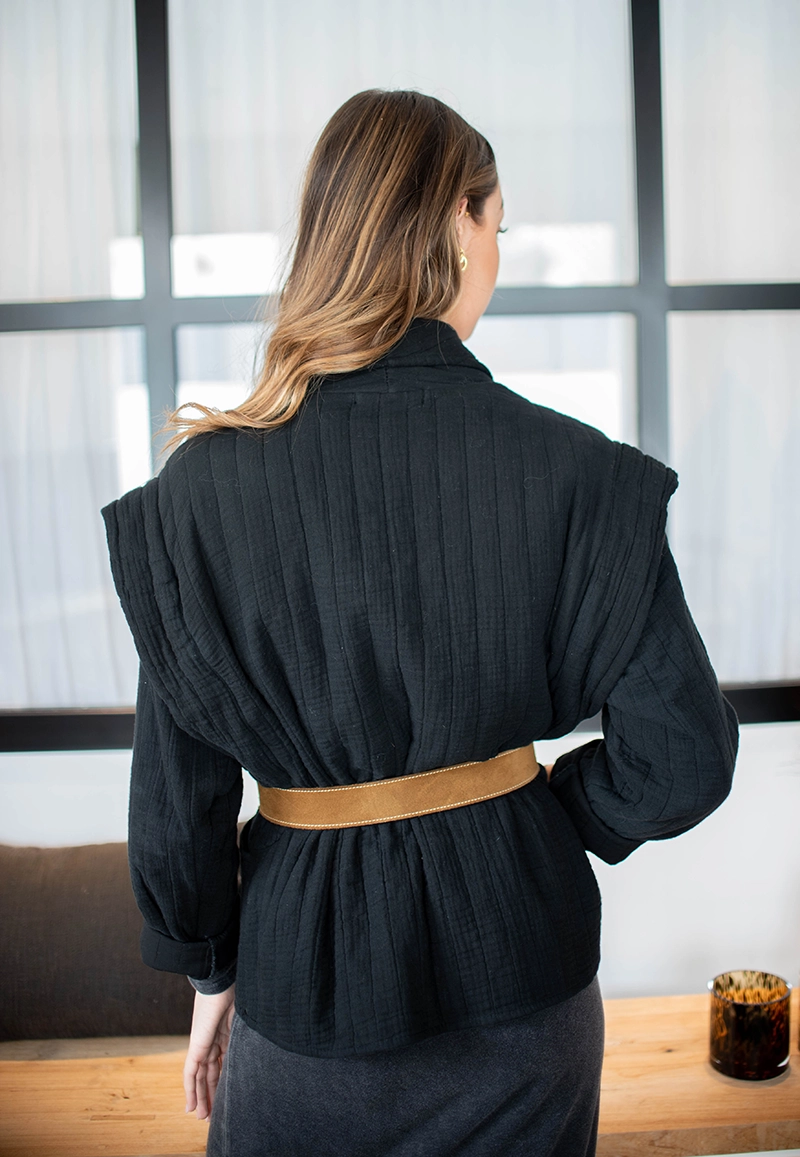 San Francisco Black Kimono Jacket - Aokyanos | Les Chiquettes