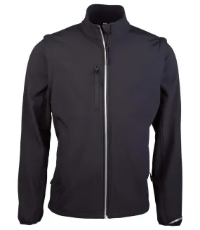 Softshell jacket with removable sleeves PA323 - black - men