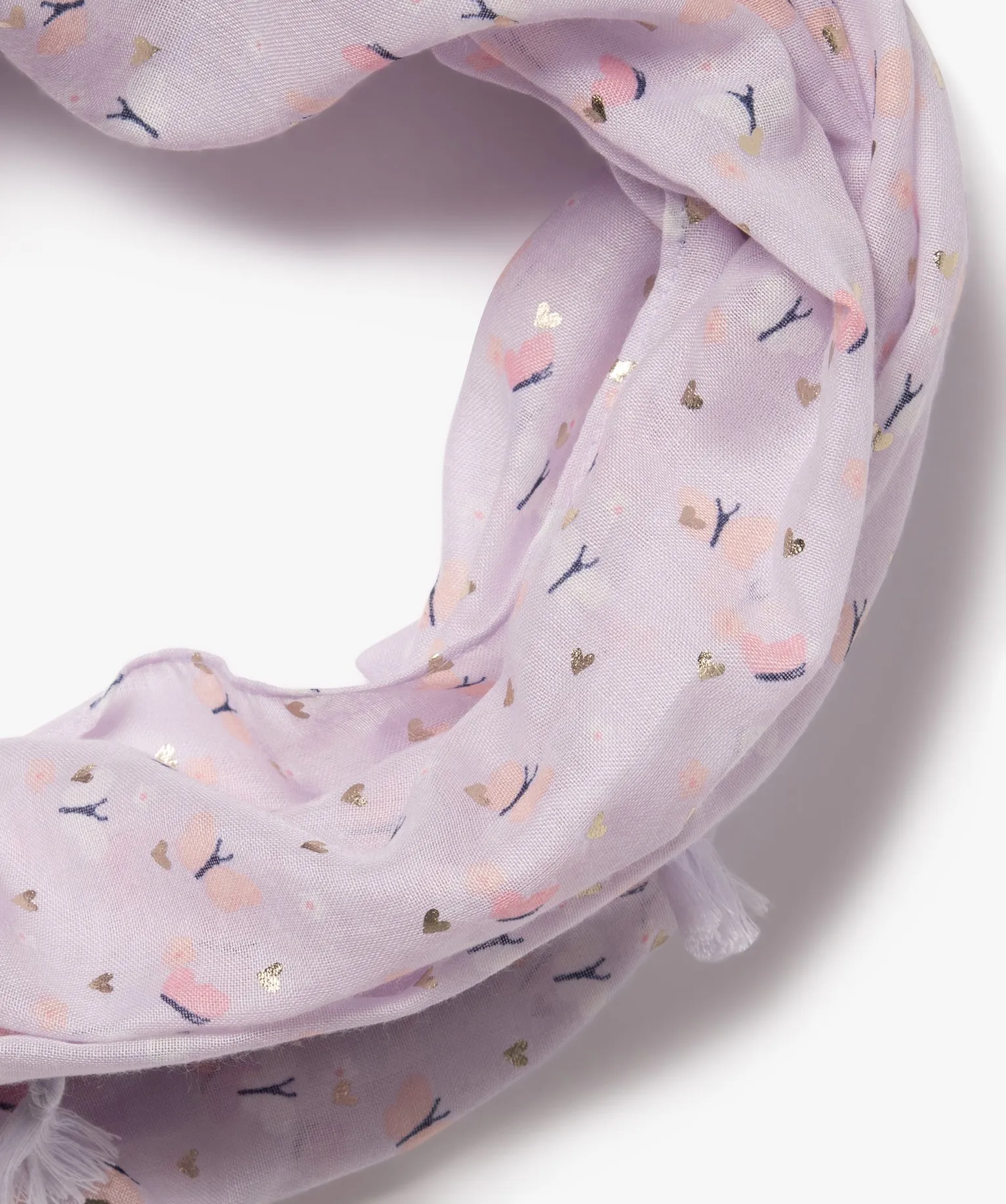 Violet girl's sequin patterned scarf snood scarves, wraps & gloves.