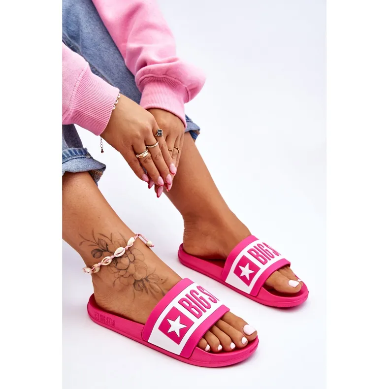 Women's Big Star Classic LL274741 Rose Slippers