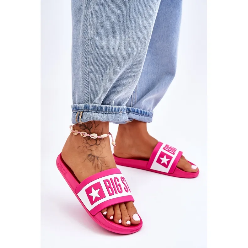 Women's Big Star Classic LL274741 Rose Slippers